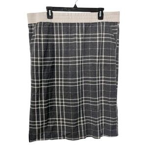 Cuddl Duds Women's 1X Gray Knee Length Polyester Blend Soft Fleece Stretch Waist